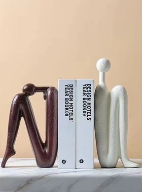 售楼处样板间家居创意艺术抽象卡通火柴人雕塑现代简约软装饰摆件