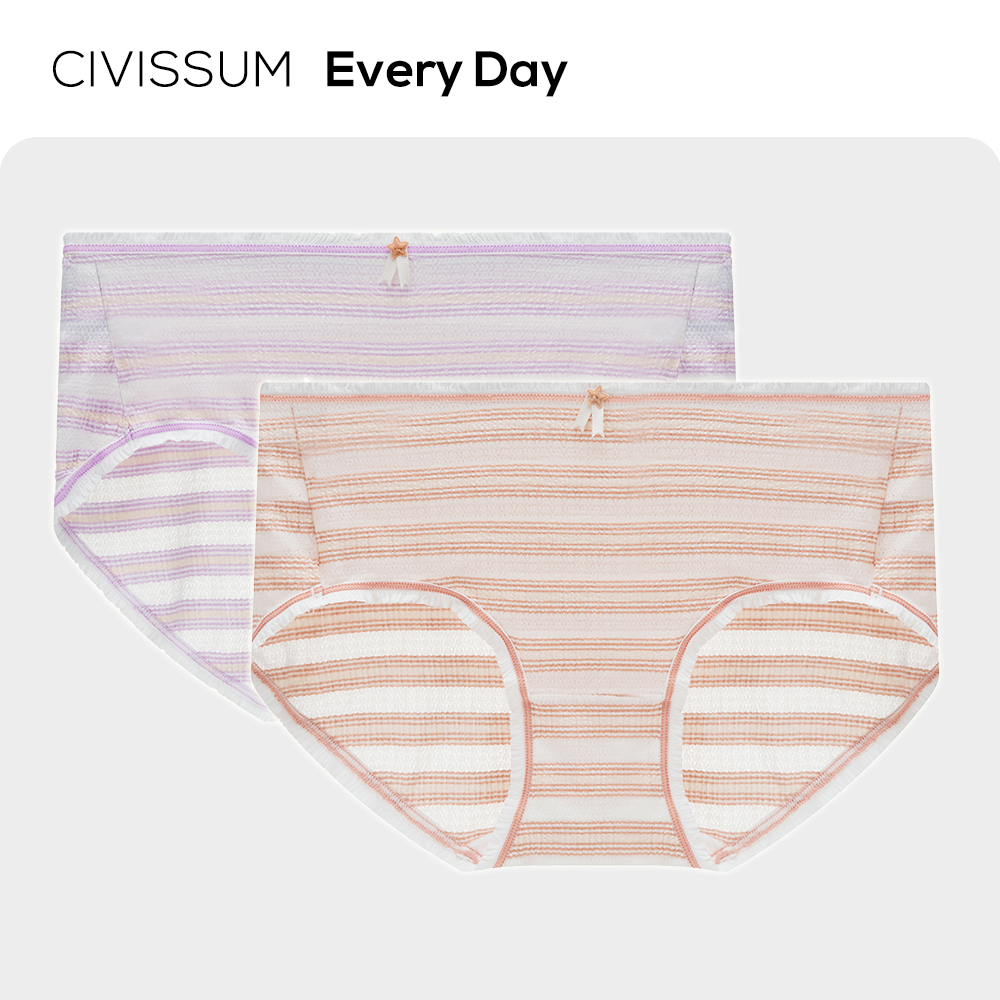 女生夏季薄款提花印花抑菌内裤