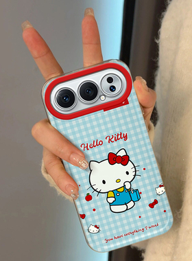 适用华为荣耀500pro手机壳全包镜头新款HONOR500软硅胶超薄散热女huawei保护套防摔高级感卡通por蓝色格纹KT