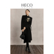 新中式 碧莹兰 国风黑色中长款 高级感外套 HECO 新款 风衣2023春季