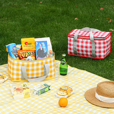 户外大容量野餐包 露营野餐篮 旅行野餐包 手提便当包 保温包