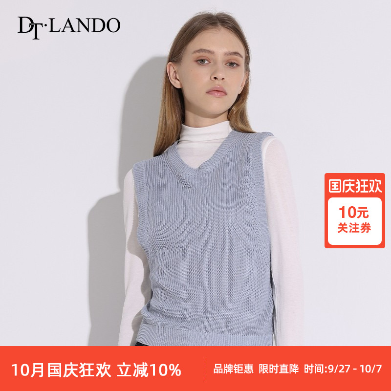DTLANDO休DTL闲百搭针织背心