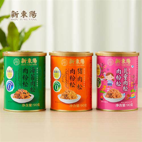 新东阳儿童猪肉松肉粉松佐粥拌饭面包早餐小吃零食寿司90g*1罐