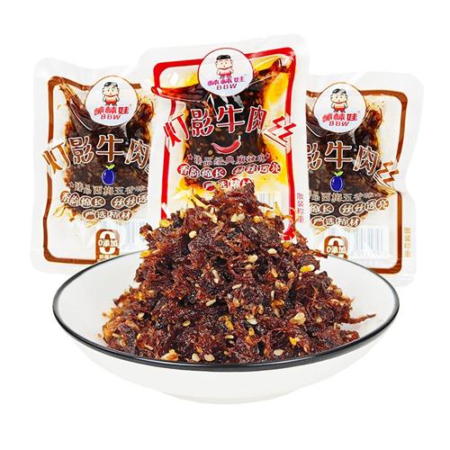 棒棒娃灯影牛肉丝四川成都麻辣零食独立小包装自用BBW五香辣味