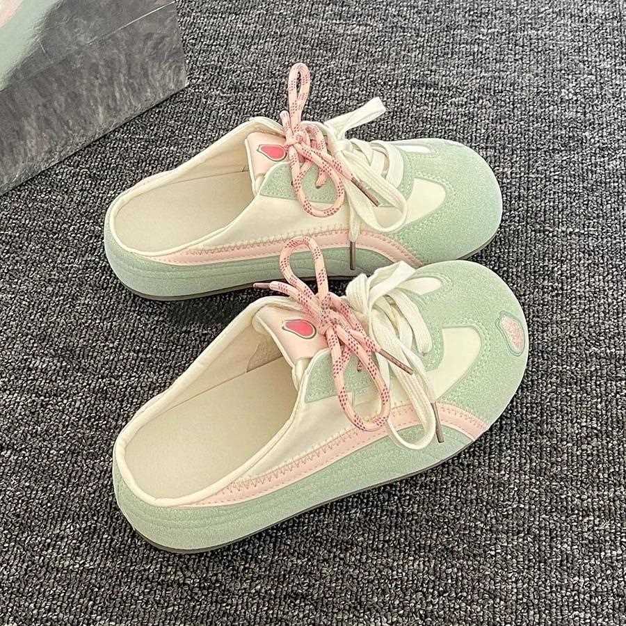 包头半艾02拖鞋夏外穿20女25新款超火无后跟鞋小德训一脚蹬懒人凉