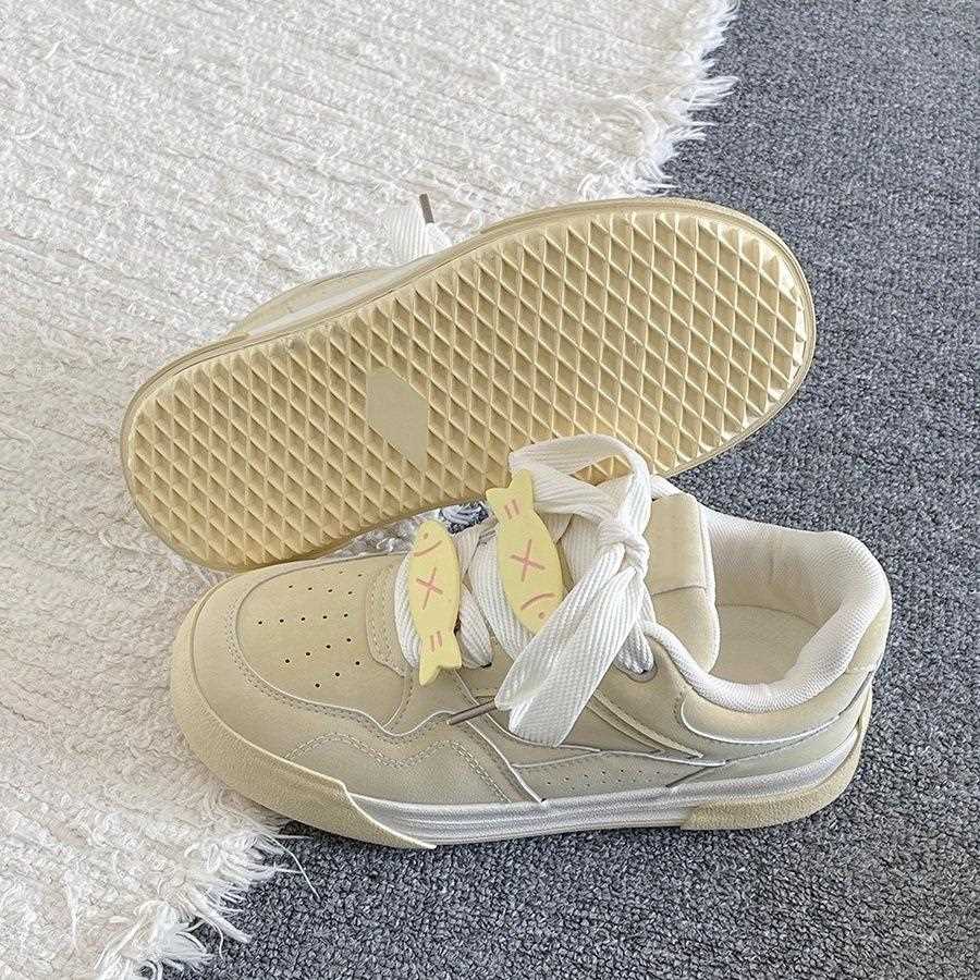 新中5LK-P20i式百搭chc鞋子板鞋女202春秋新款款厚底小白鞋多巴胺