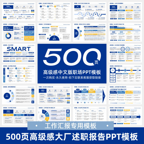 领导喜欢的PPT模板工作汇报高级感商务报告简约大气图文可编辑