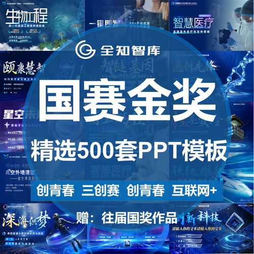 创赛三创赛新创业大赛互联网加挑战杯国创大创比赛高级感PPT模板