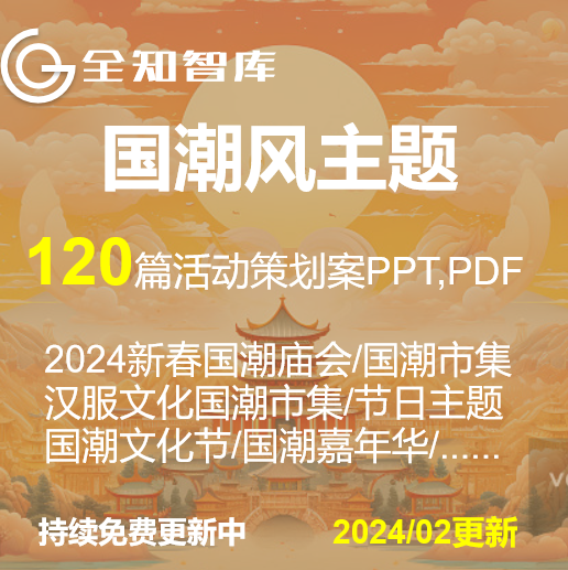 国潮风主题活动策划方案文本PPT中国风商场集夜市汉服庙会文化节