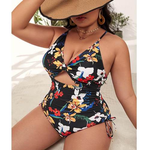 women for swimsuit tight hollow gathered bikini size plus