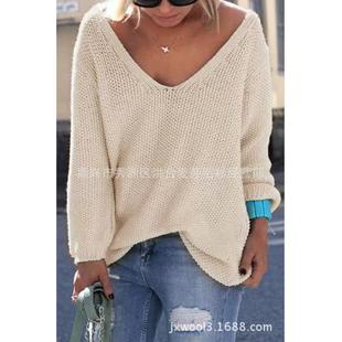 color large neck size for sweater casual Heart solid