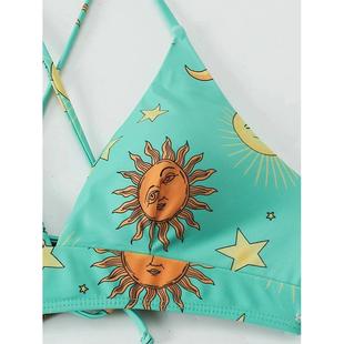 Hawaii Huludao sun backless female Bikini split swimsuit