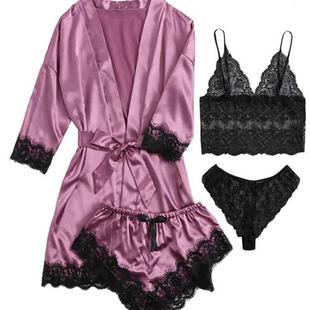 suspender set with womens nightdress pajamas Womens summer