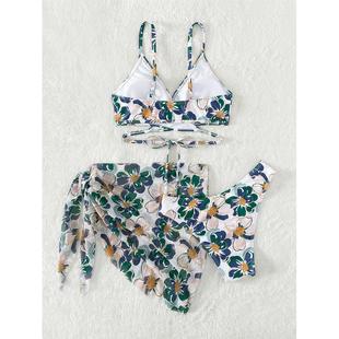skirt bikini holiday Womens two piece three swimsuit