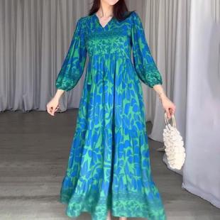 neck sleeve skirt Womens long waist high slim lantern