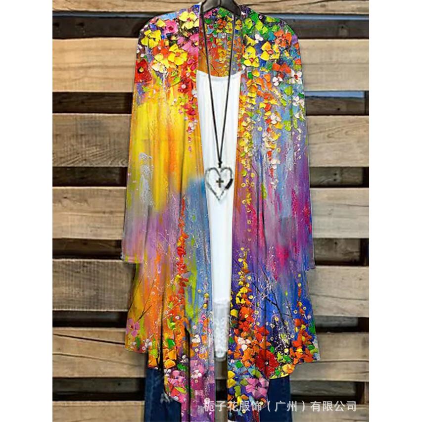 Shirt T-Shirt Village Regular Front Open Sleeve Long