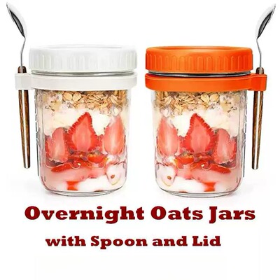 Overnight Oats Containers Oatmeal Mason Jars Go Container