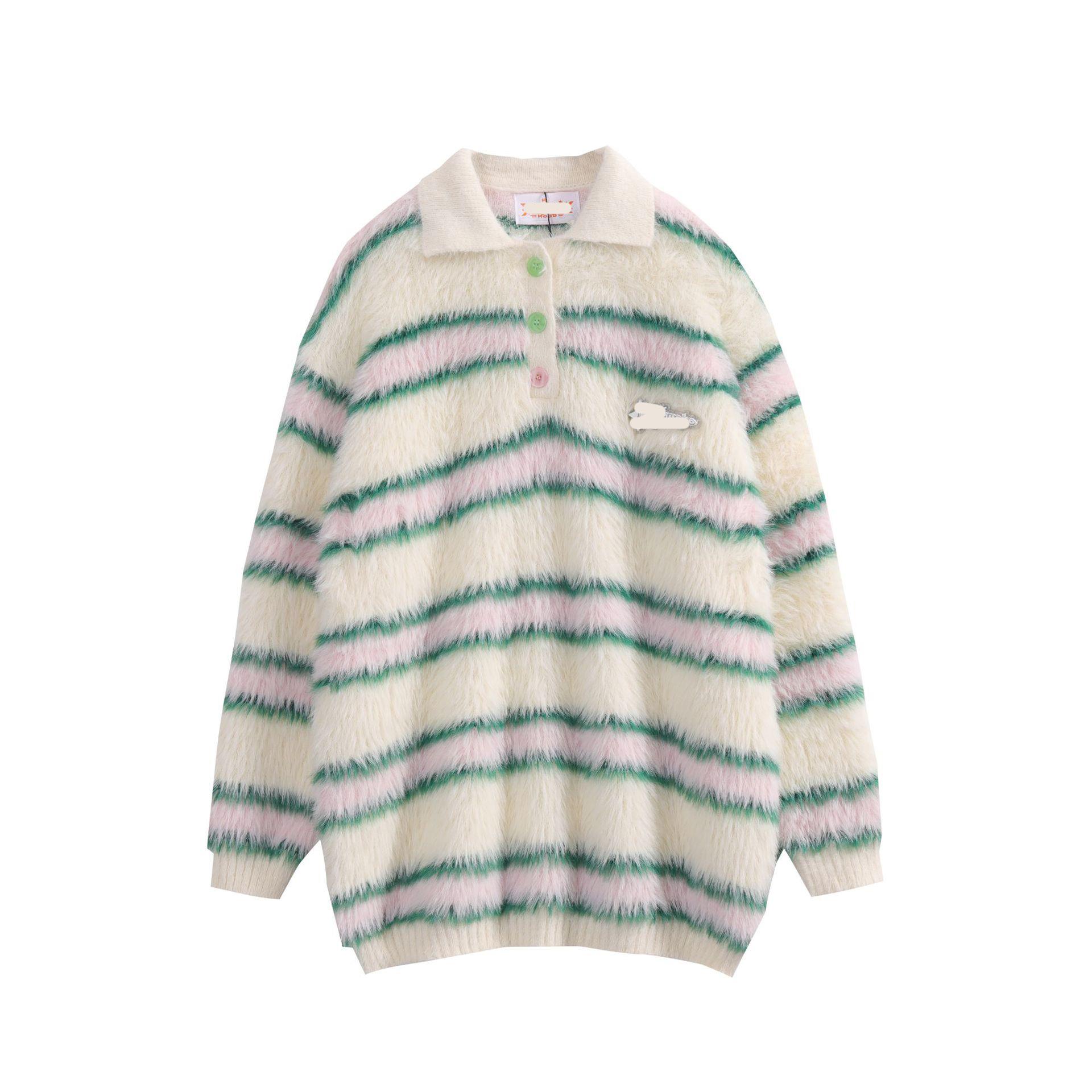 atmosphere collar sweater high-end couple jacket womens