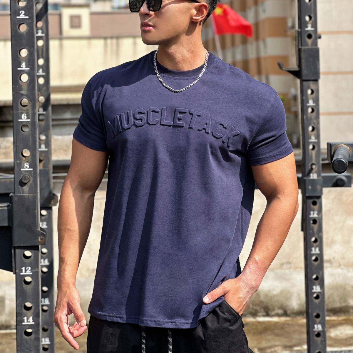 Neck Round T-Shirt Sports Elastic Training Running Autumn