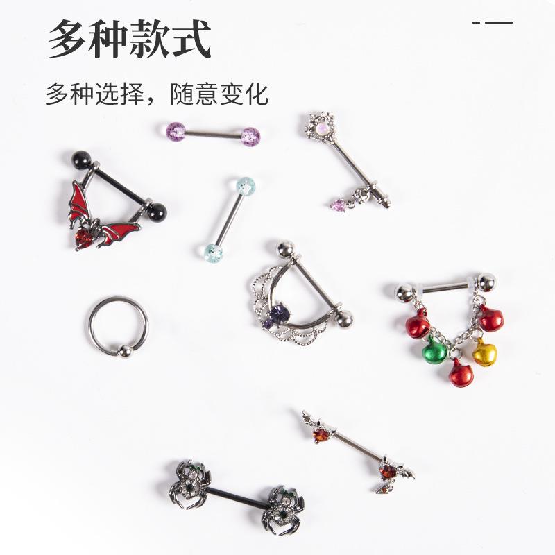 sterling silver fine jewelry anti-allergic ear buckle moon
