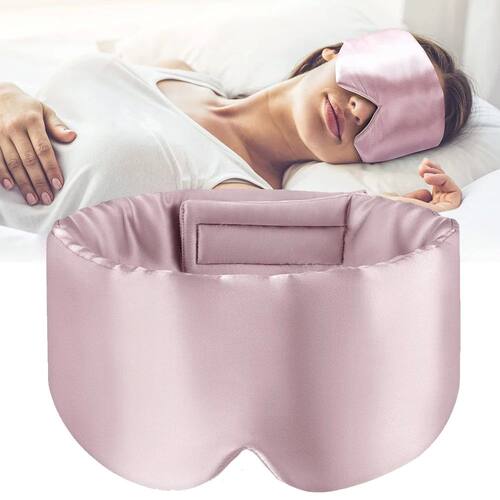 100% Mulberry Silk Sleeping Mask Eyepatch Blocking Light Eye