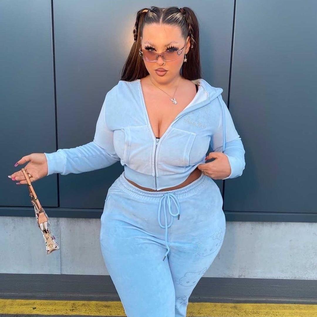 Fashion casual sports suit sweatshirt pants womens loose