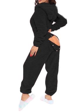overall sleepwear jumpsuit women warm winter pyjamas