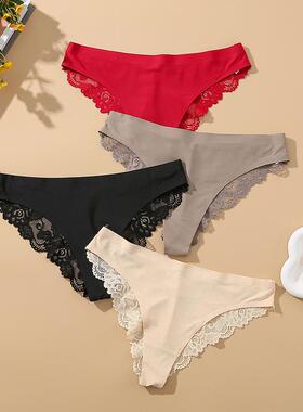 women cotton silk briefs mid-waist women ice pure sexy sexy