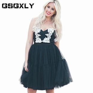 skirt tutu spliced bottom and top pannier layered skirt