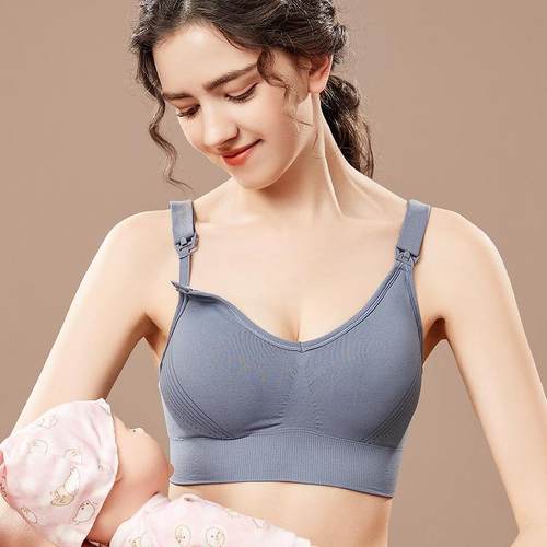 maternity gathered nursing Top bra shoulder adjustment