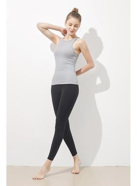 Yoga pants womens sanded nude bottom leggings high waist