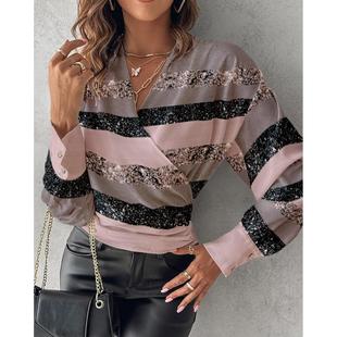 Shirt Sleeve Womens Fashion Clothing Ladies Blouse Neck