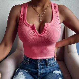 tops ribbed tank lightweight slim women low womens fit cut