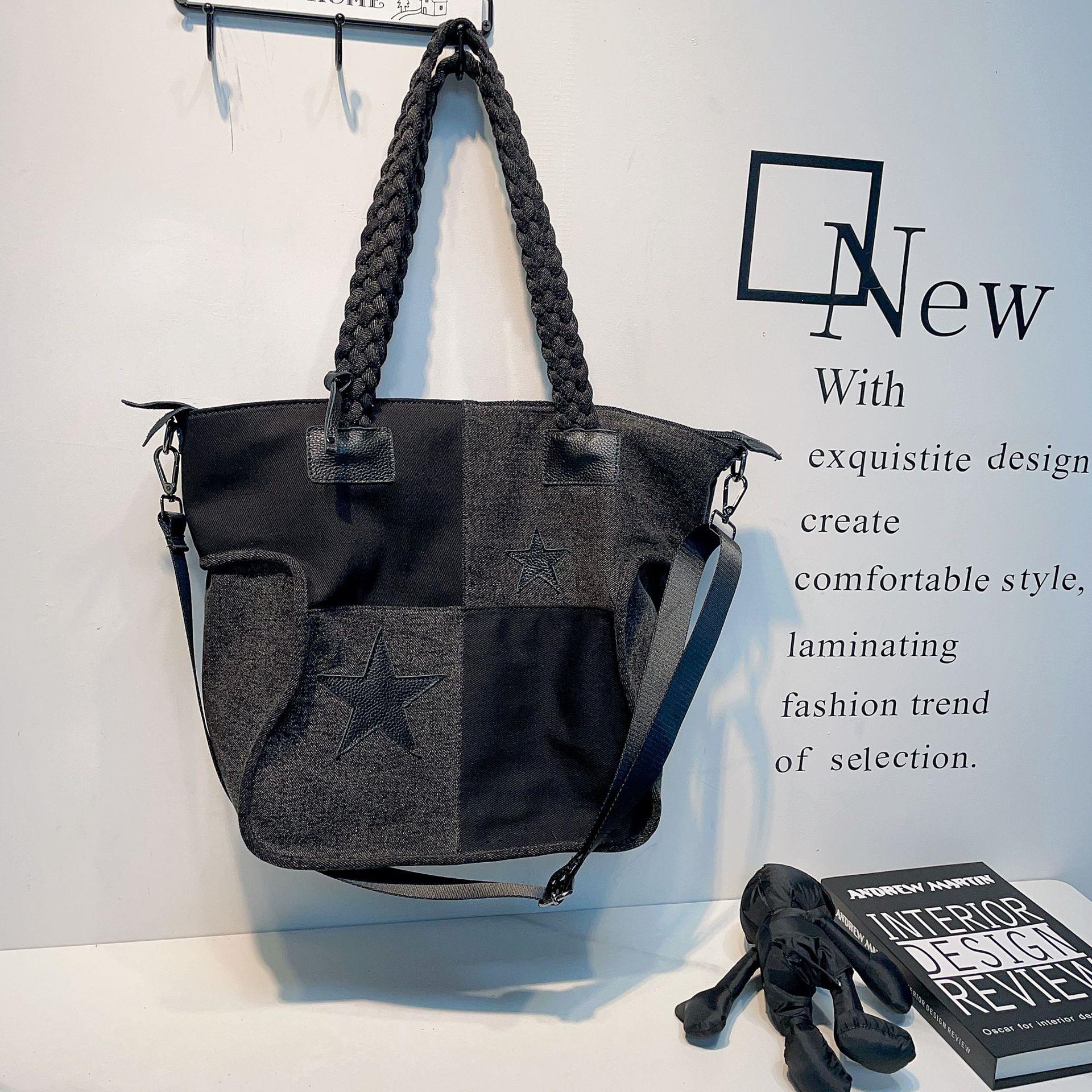 pendant with bag mesh bag messenger handbag retro simple