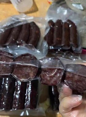 云南保山施甸 猪血糯米肠 血肠纯手工灌黏软香农家传统腊肠