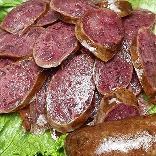 云南傣味豆腐肠保山施甸特产手工香肠豆腐肠非烟熏腊肉肠血肠
