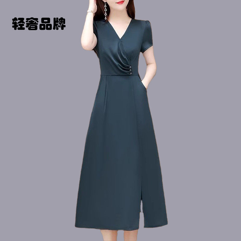 朗姿约定贵夫人洋装子女夏气质名媛高端奢华高档高级感晚礼服妈
