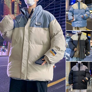 2023新款棉衣外套羽绒棉服同款冬季立领潮流加厚保暖棉袄情侣