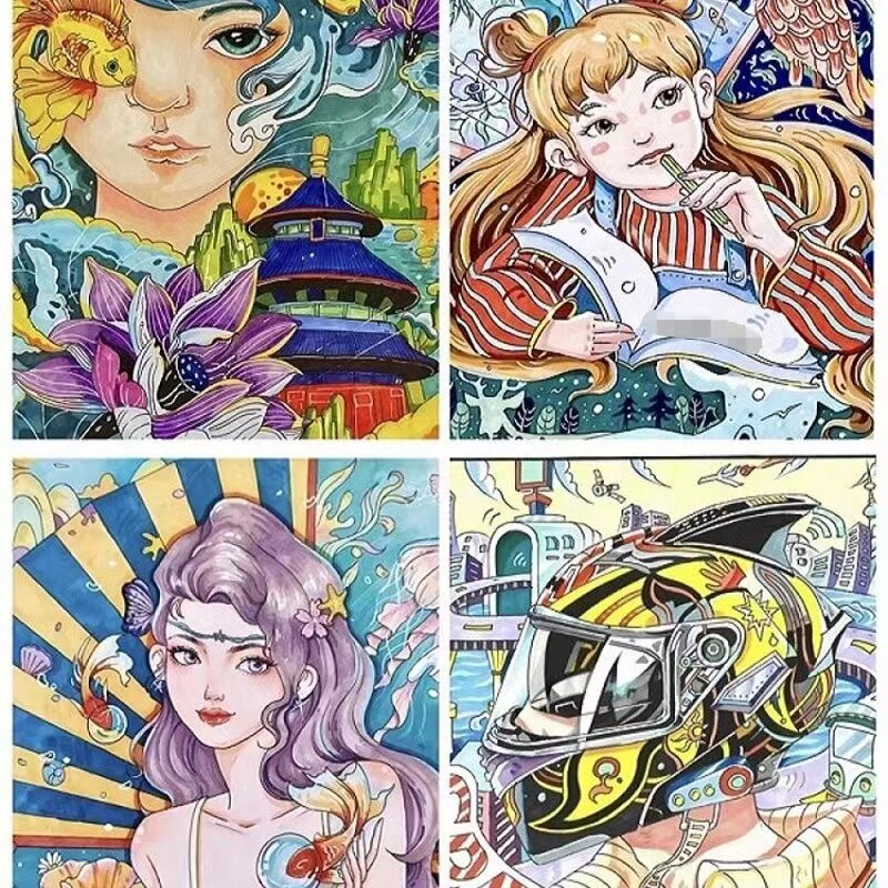 代画科幻画儿童画原创设计定制
