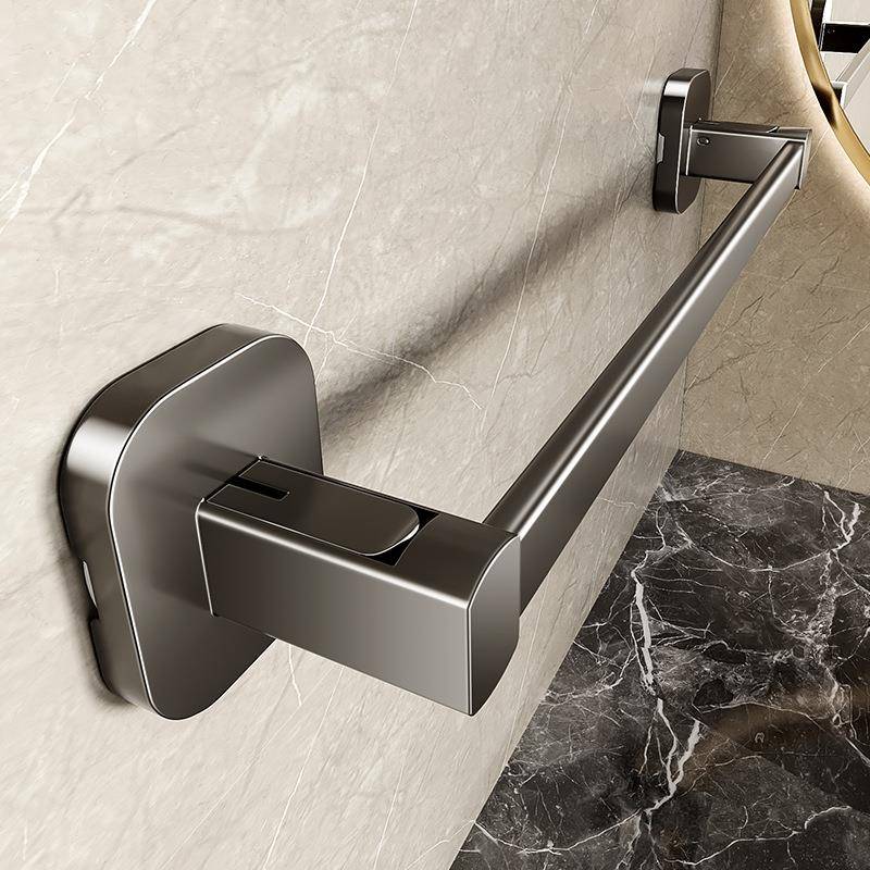 毛巾架卫生间免打孔吸盘式墙上毛巾架子浴室置物架厕所晾毛巾挂杆