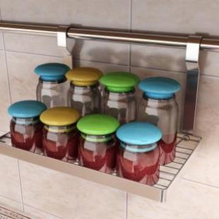 不锈钢壁挂式厨房用品置物架调味架调料瓶收纳架挂件调料收纳架