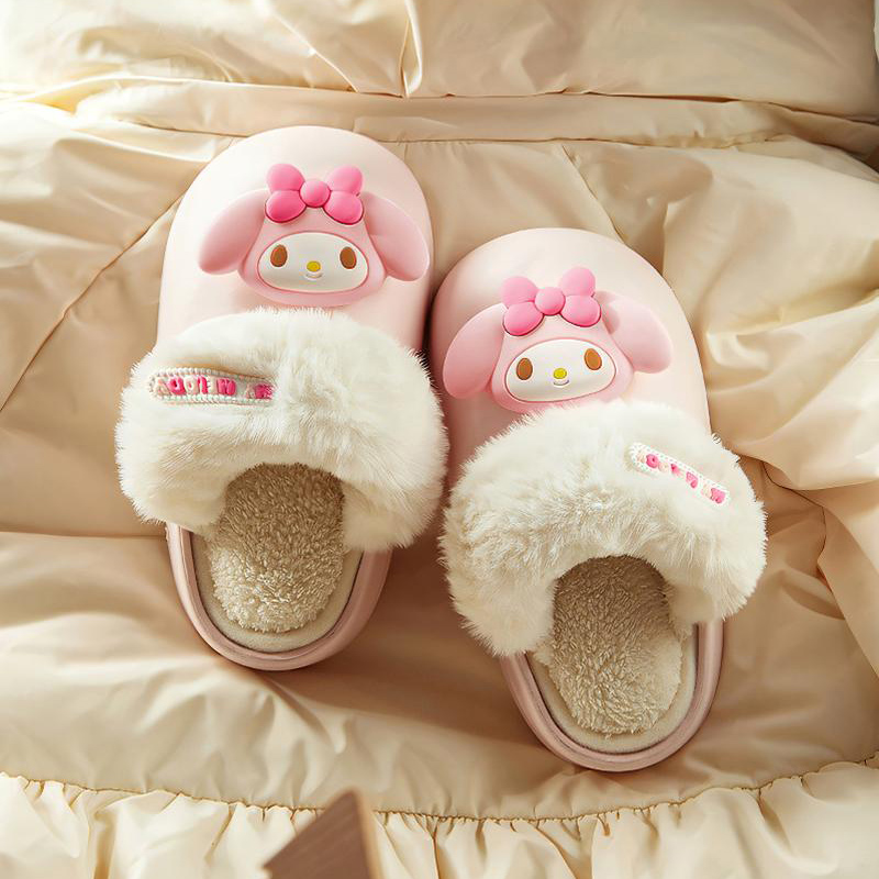 美乐蒂儿童棉拖鞋冬季公主防水