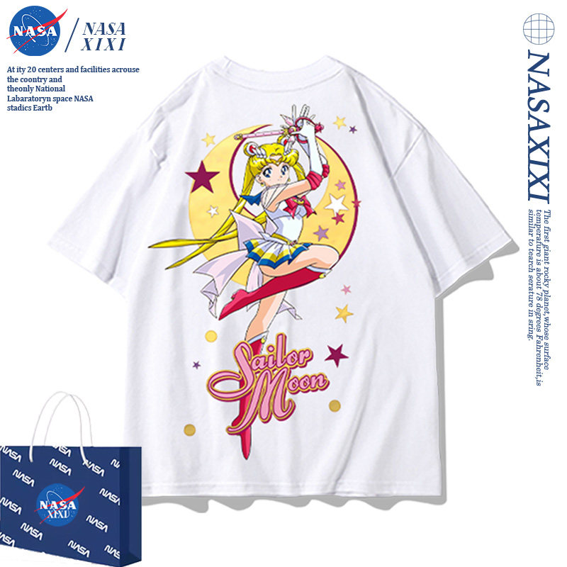 NASA美少女战士动漫联名短袖T恤女2025新款水冰月衣服夏款半袖潮