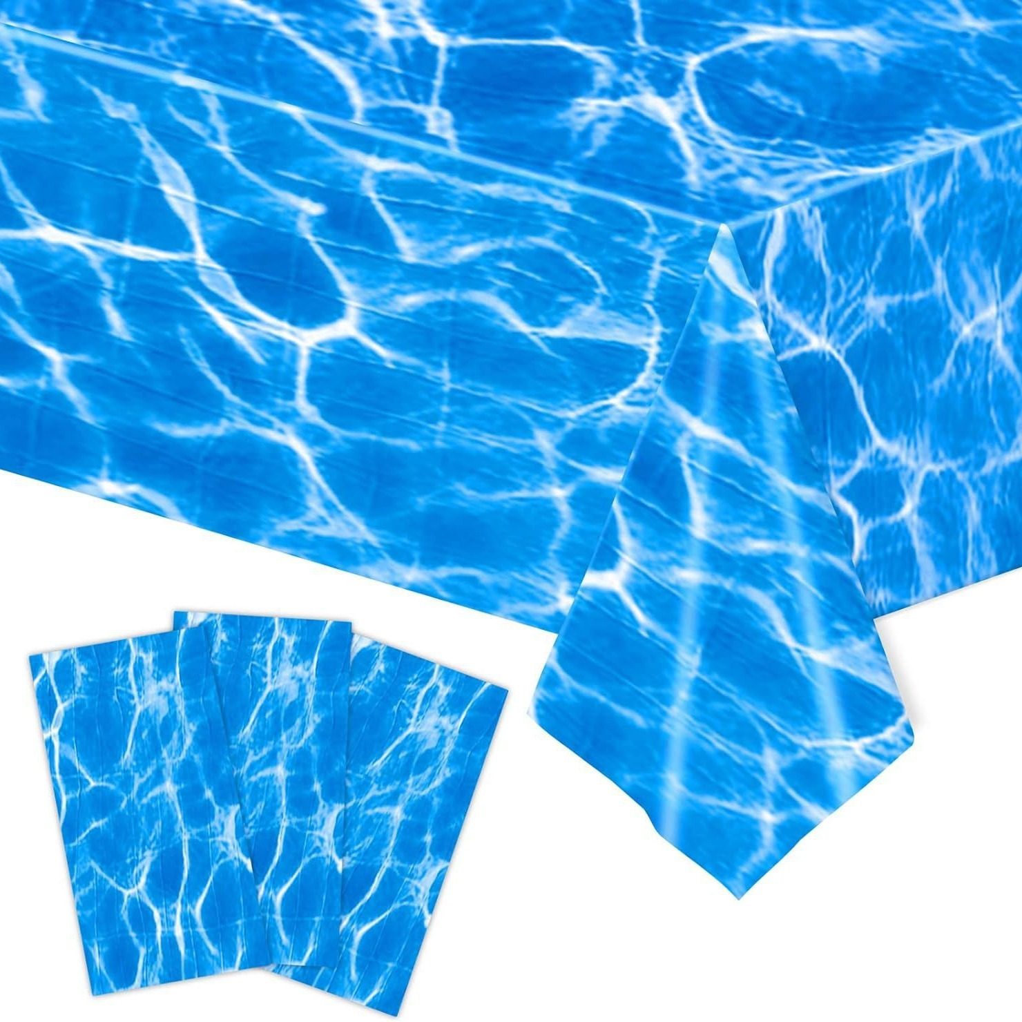 海洋波浪波纹一次性PE桌布餐盘纸巾纸杯桌布气氛布置台布派对装饰,节庆用品/礼品,装扮布置套餐,淘宝优惠券,粉丝福利购,淘宝优惠卷