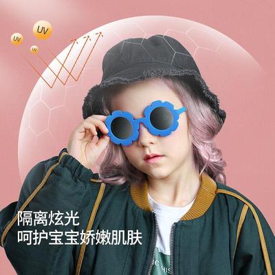 sally儿童m墨女童偏光防紫外线阳镜男太童潮时尚遮阳smally宝镜宝