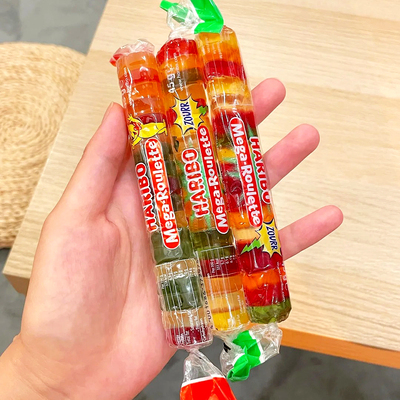 韩国 哈瑞宝haribo滕沐仁陈立安同款酸甜味条装绿边软糖封神糖果