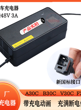 电动车充电器适用9号MZmixf90A30CB30CV30C充电器48V60V72V原厂
