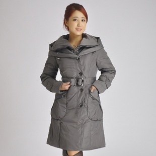 新款 阿雪羽绒服 通勤OL中长90%白鸭绒羽绒服6389冬季 专柜正品 女