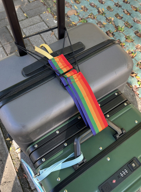 弹力圈行李箱捆绑打包袋一拖N行李捆扎带旅行收纳袋固定挂带