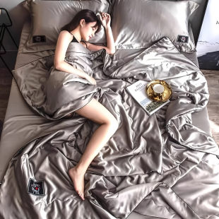德国进口春秋被水洗床单四件套通用空调被夏凉被冰丝全套双人夏被